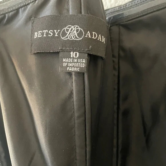 Adam Black Satin Dress - Picture 10 of 11